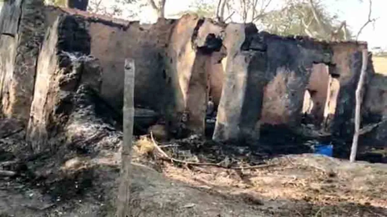 Two families rendered homeless after fire mishap in Bhadrak