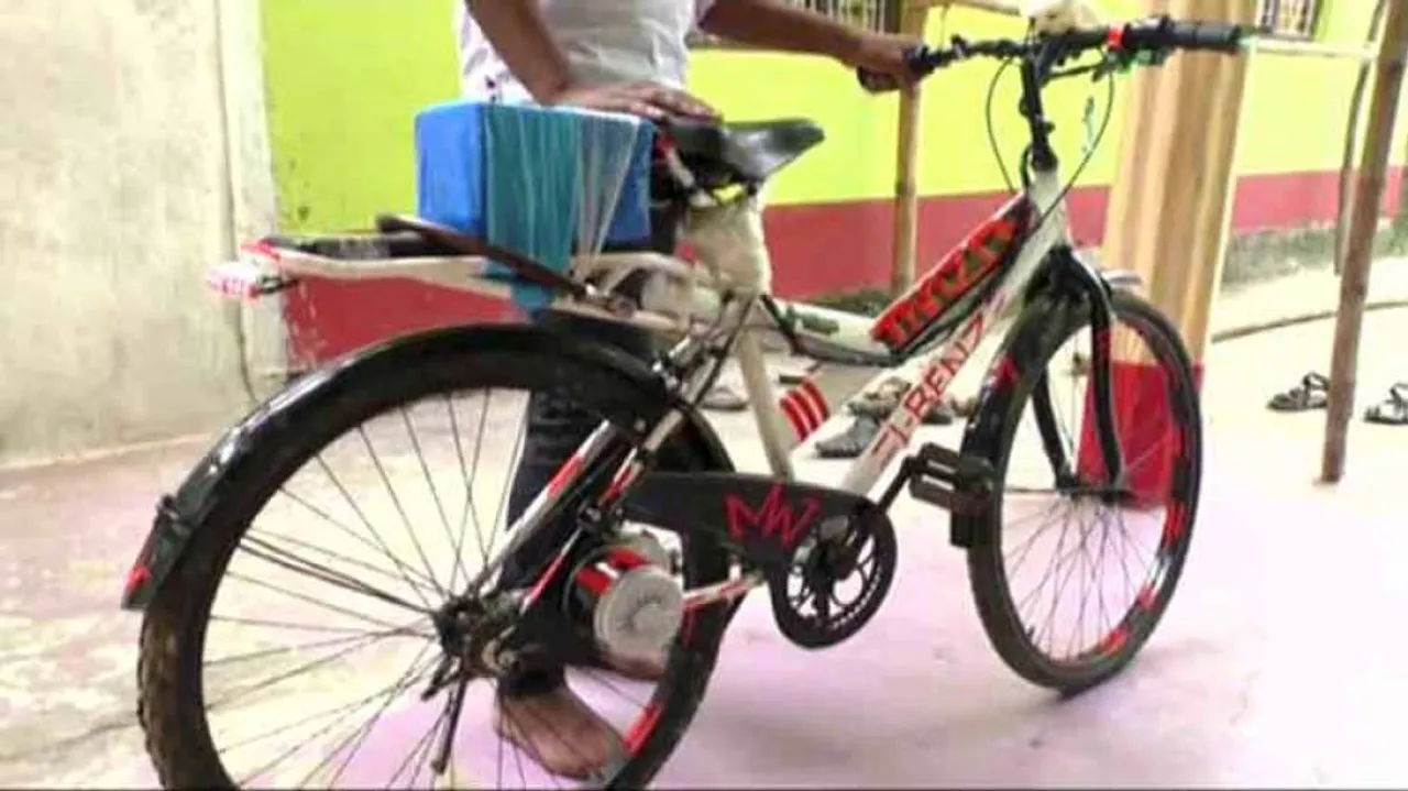 Odisha Boy Develops Low-cost Battery-run Bicycle