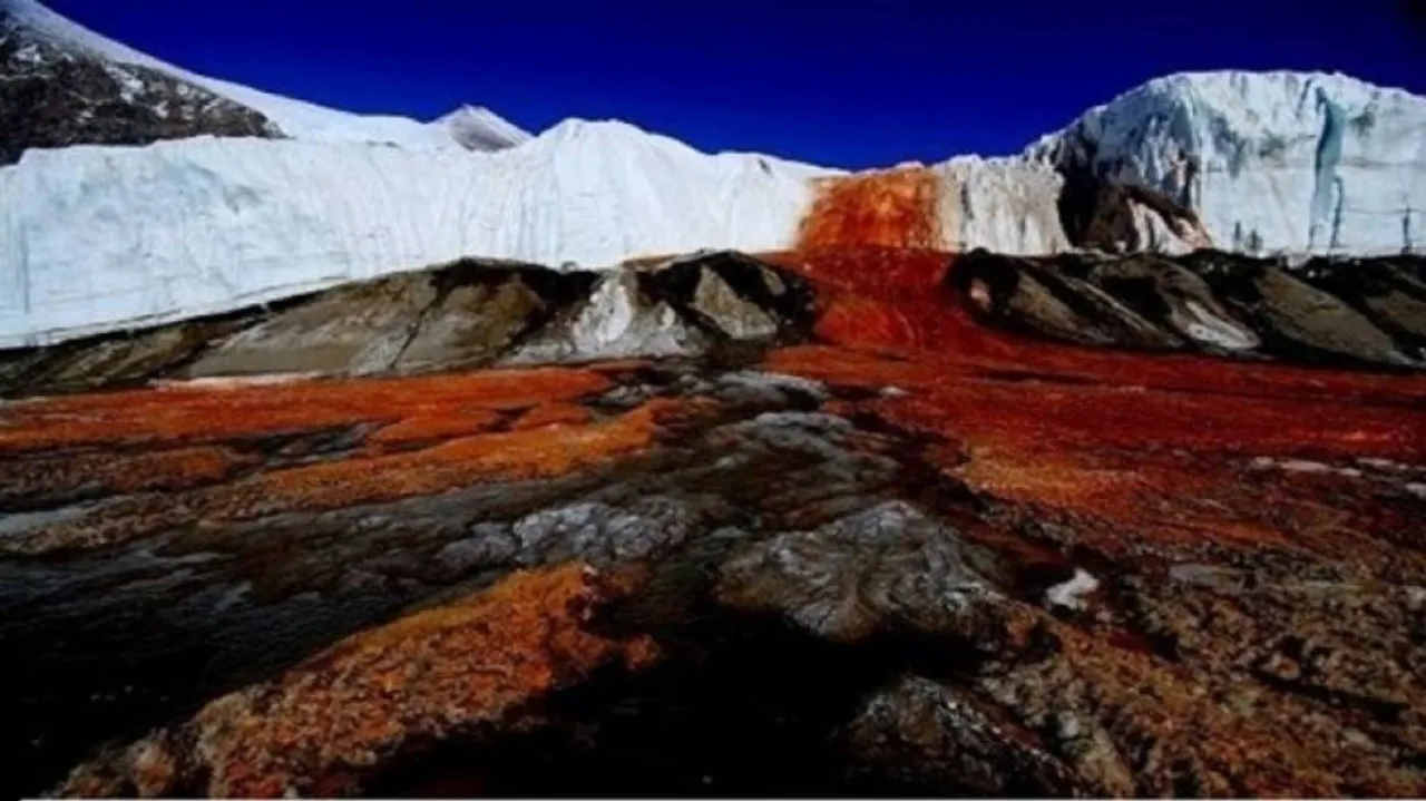 Researchers solve century-old mystery of Antarctica's red waterfall
