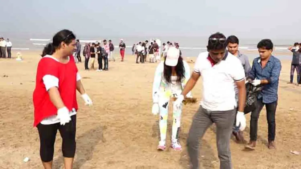 After Ganpati Visarjan, Bollywood celebs turn beach clean-up warriors