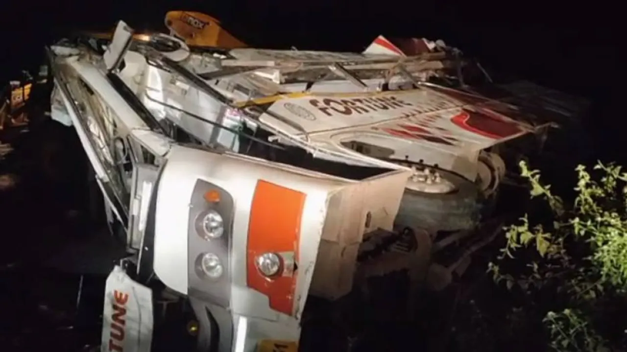 Two Dead As Bhubaneswar-Bound Bus Overturns Near Hajaridanga In Rayagada