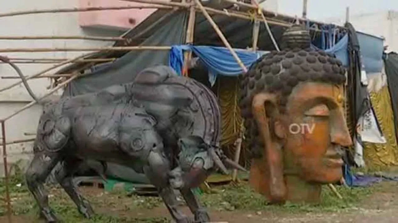 Sculptures From Scrap Give Berhampur Landscape A Makeover