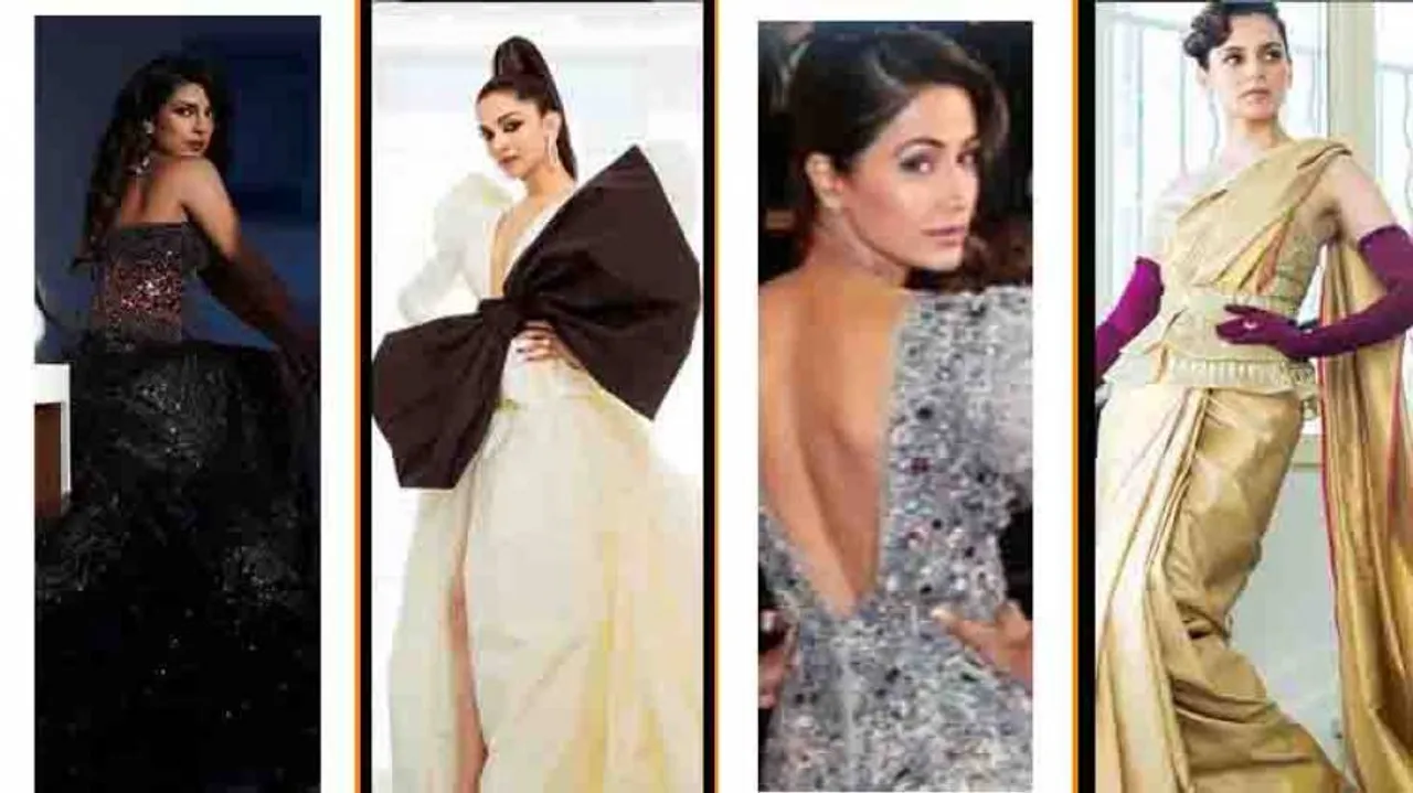 Priyanka, Deepika, Kangana & Hina stun at Cannes Film Festival