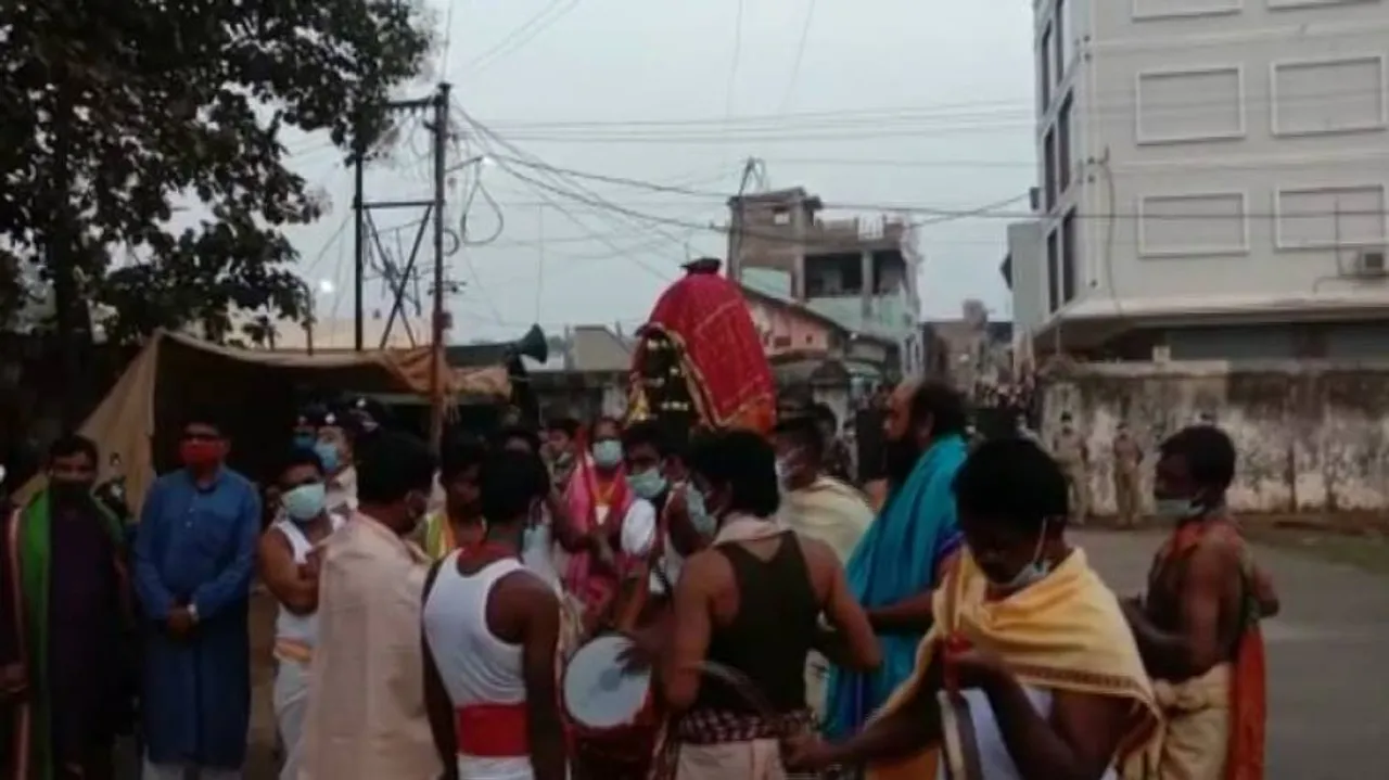 Chhatar Yatra Observed Sans Devotees In Adherence To Covid-19 Norms