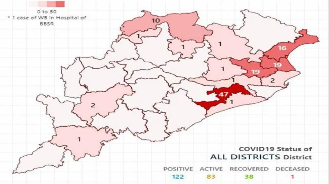 COVID-19 Spreads To 3 More Odisha Districts, Tally Rises To 122