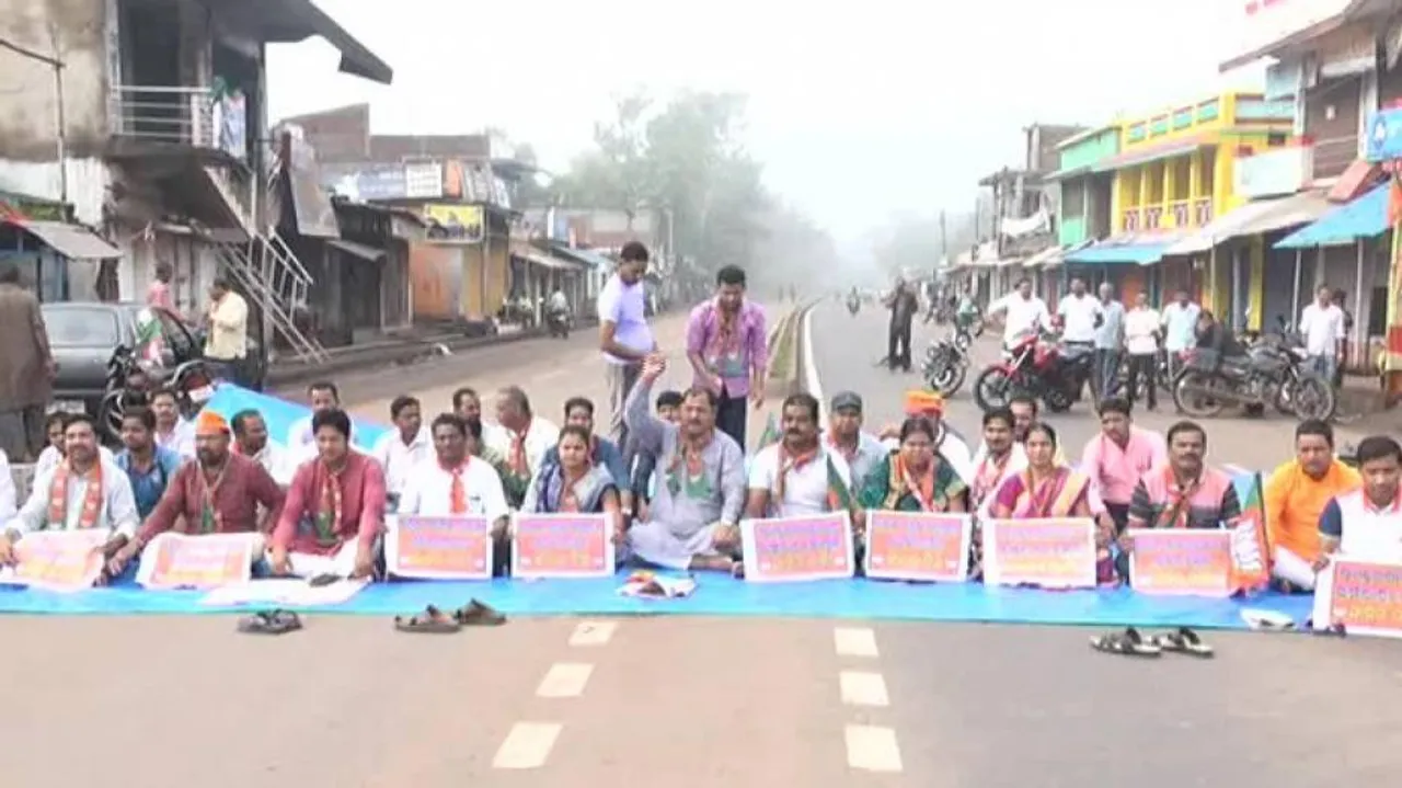 BJP observes 24-hour bandh in Khamar