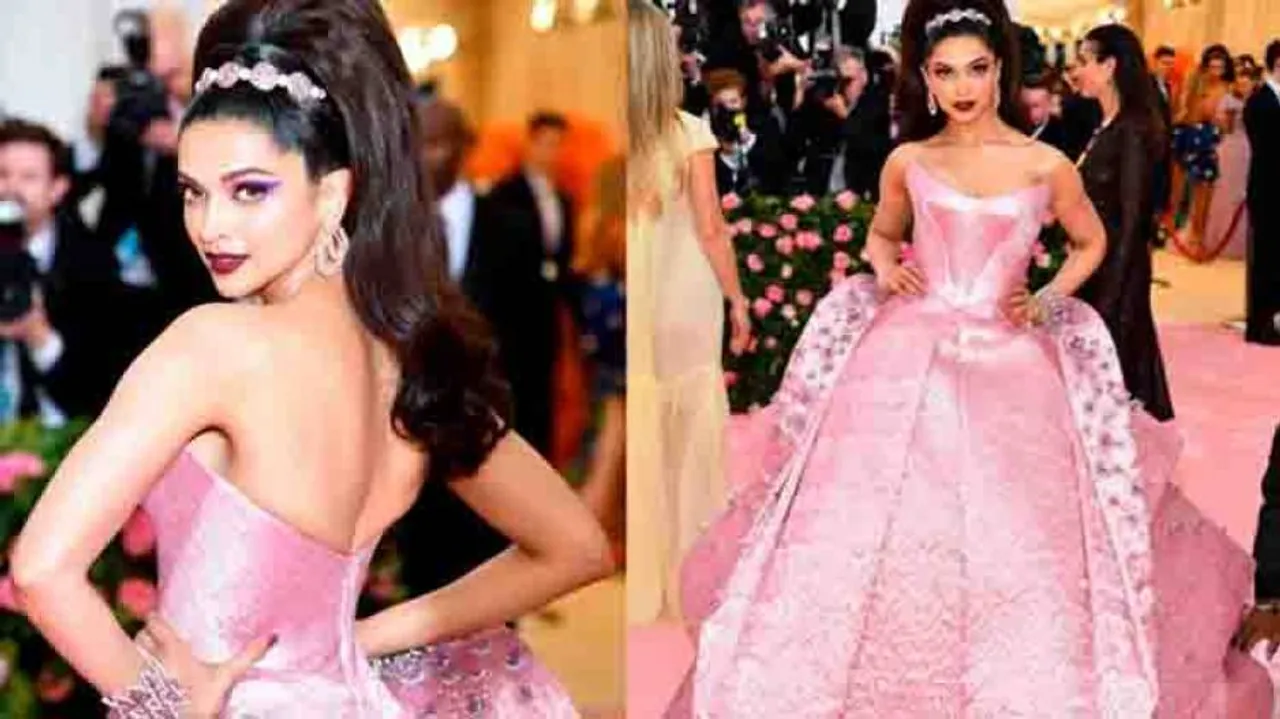 Deepika Padukone almost trips on her dress at Met Gala