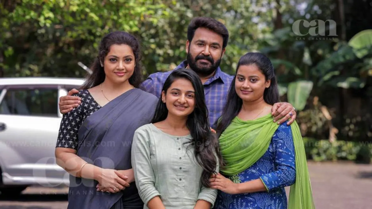 Drishyam 2's Georgekutty Family Pics Out; Mohanlal and Meena Begin Shoot With Reel-life Daughters