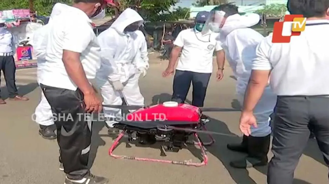 DRDO's Drone-Based Sanitisation In Balasore Amid Rising Cases Of COVID19