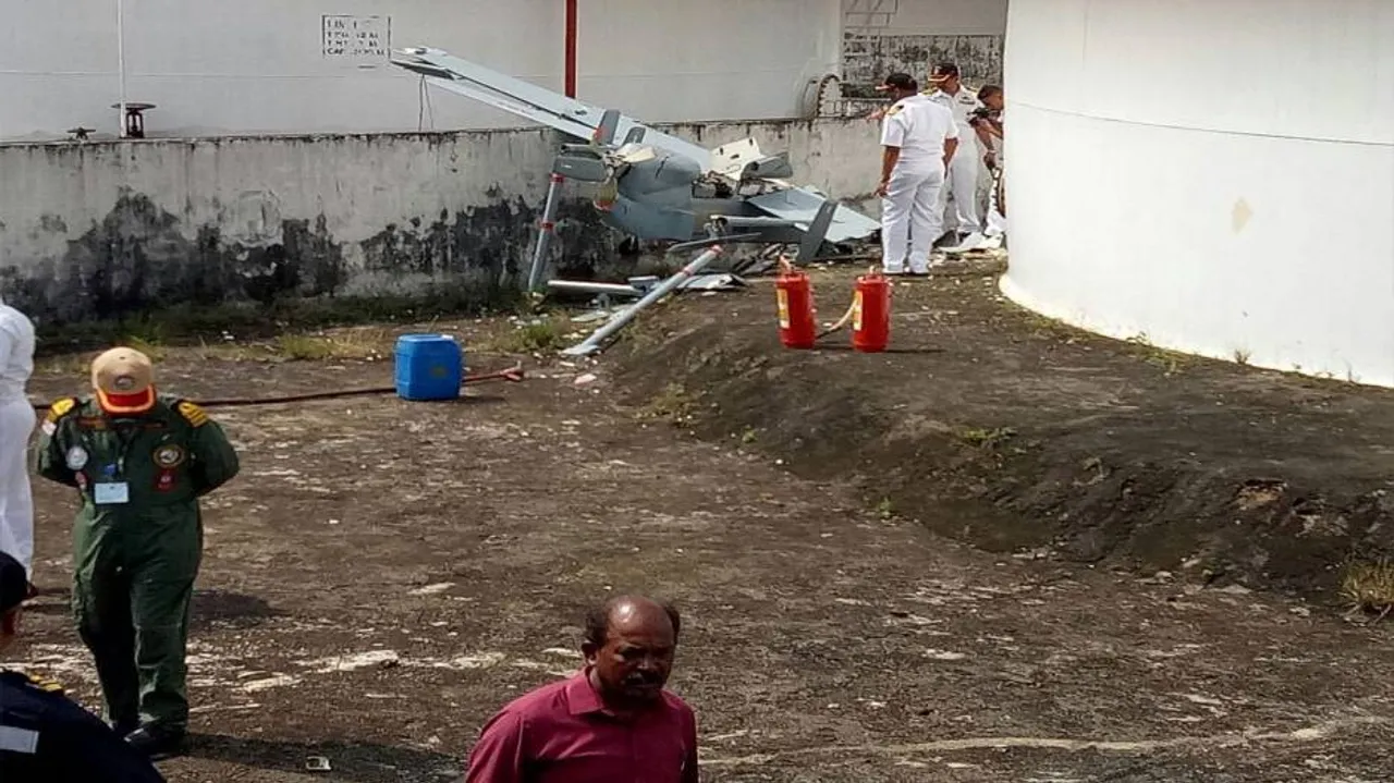Indian Navy's  Remotely Piloted Aircraft crashes