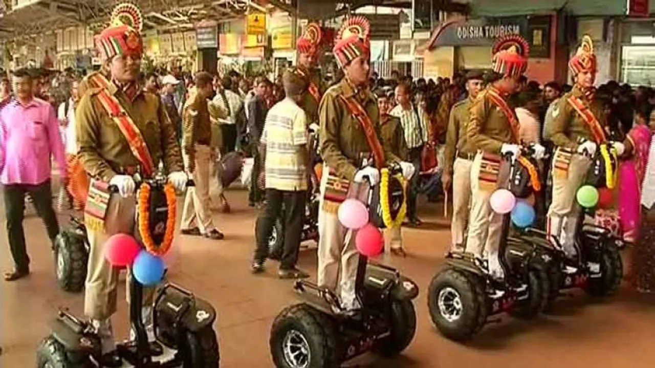 ECoR Launches Segway Patrolling At Bhubaneswar Railway Station