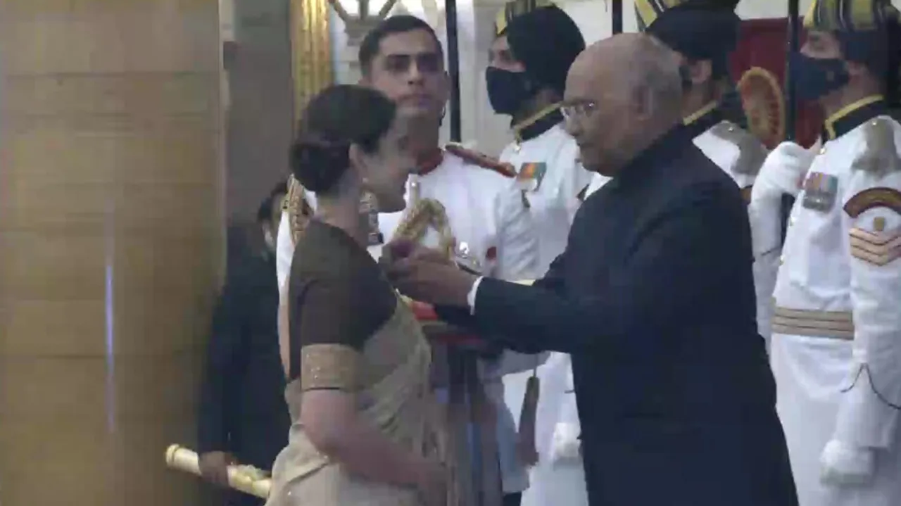 Bollywood's Day Out At Padma Awards: Kangana, Adnan Sami, Ekta Kapoor Honoured