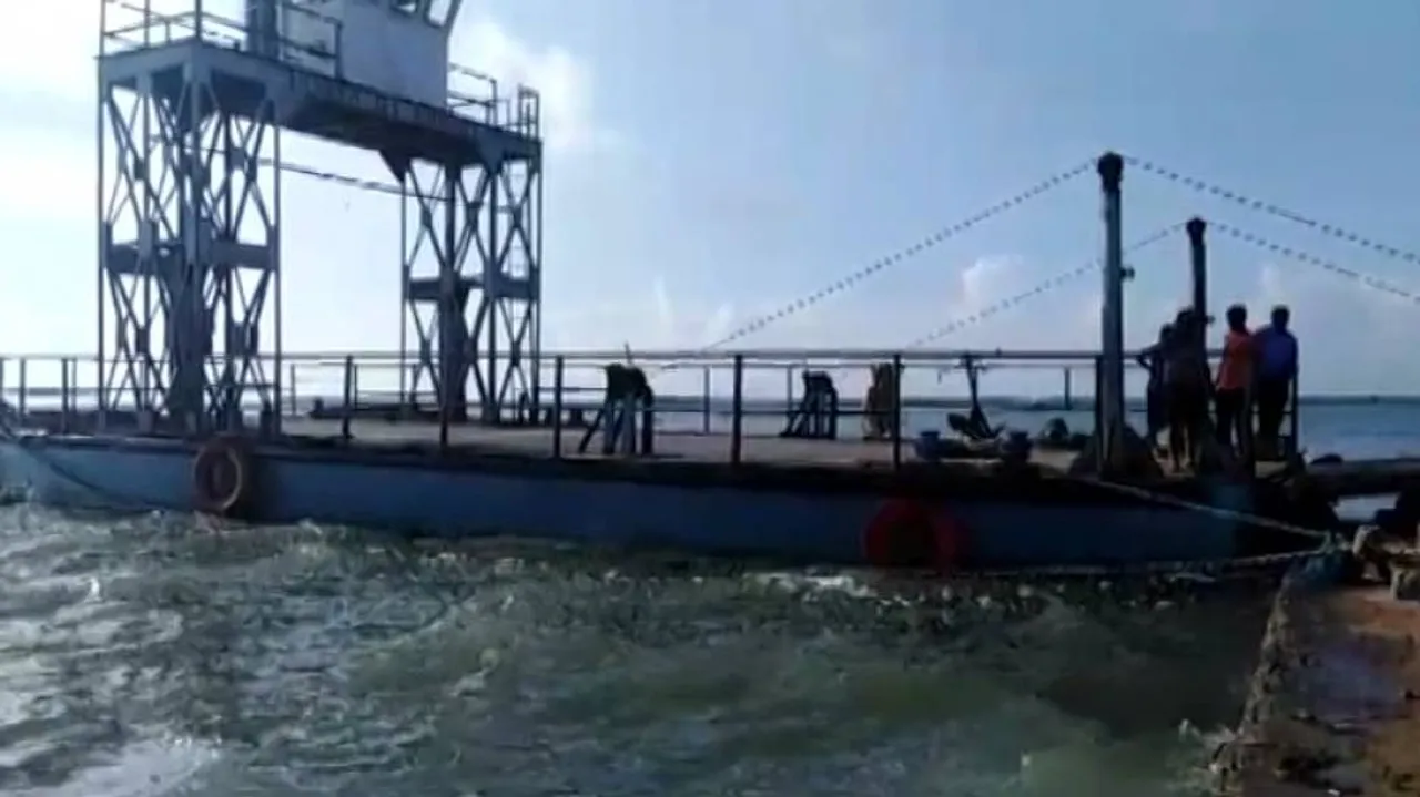 Second Floating Boat Service About To Sink In Chilika
