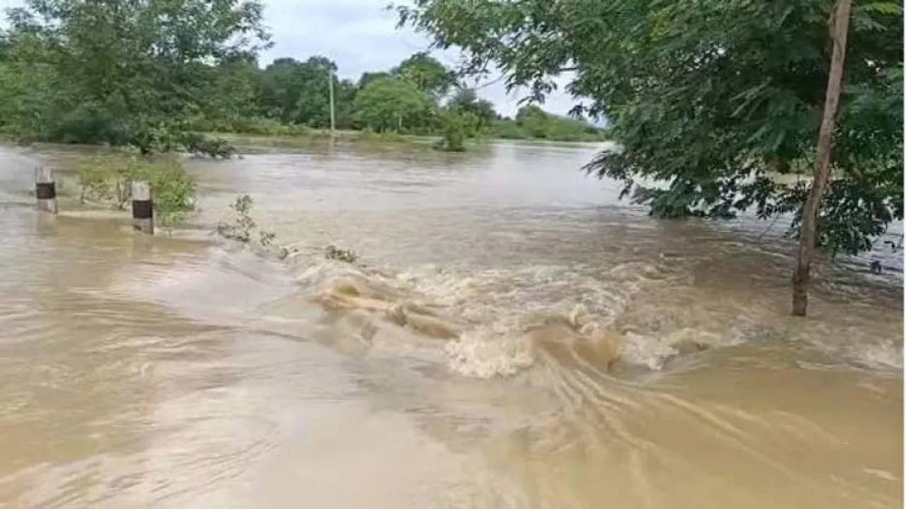 Low Pressure-Induced Rainfall Triggers Flood-Like Situation In Odisha
