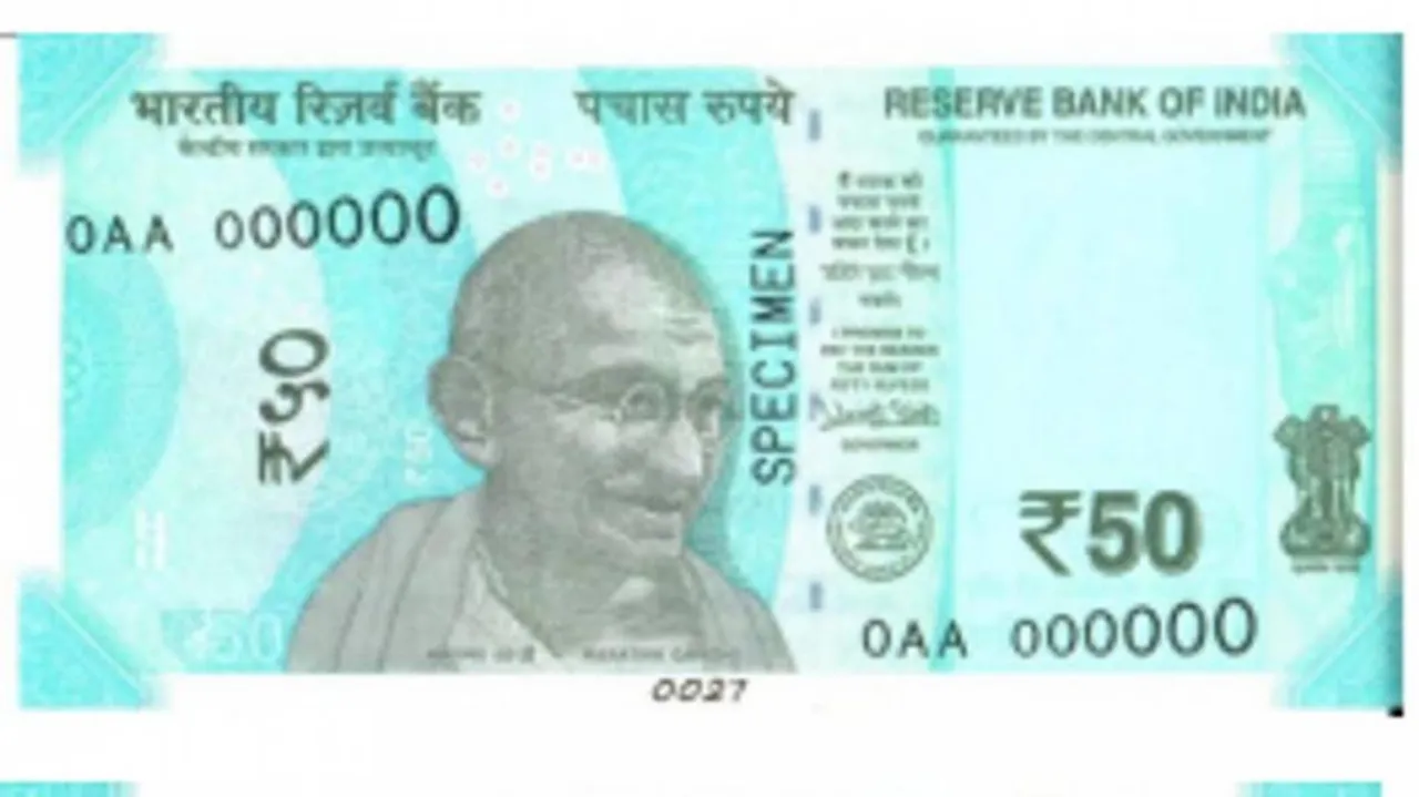 RBI to issue fluorescent blue Rs 50 note in new series