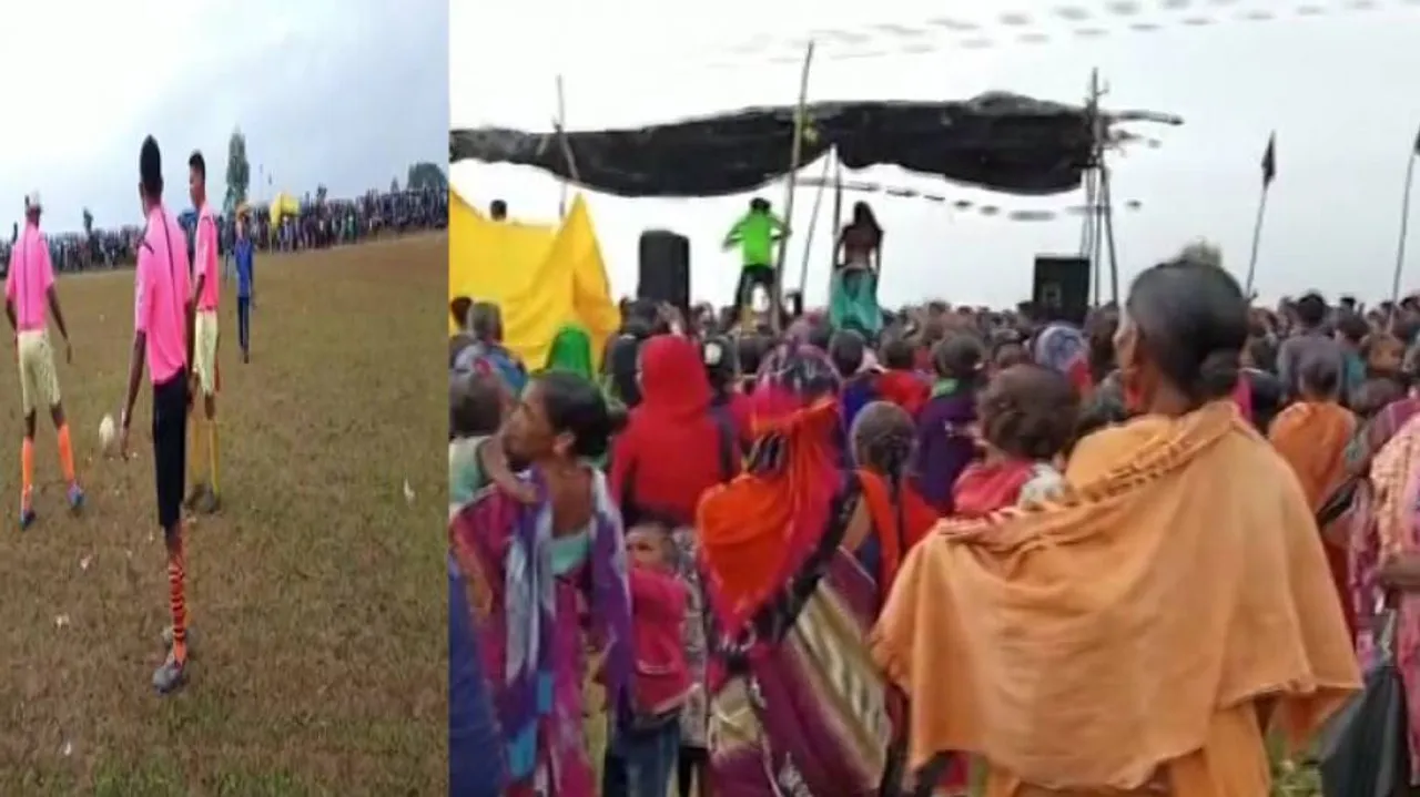 Watch: People Witness Dance Performance, Football Match In Koraput Throwing Covid-19 Guidelines To Wind