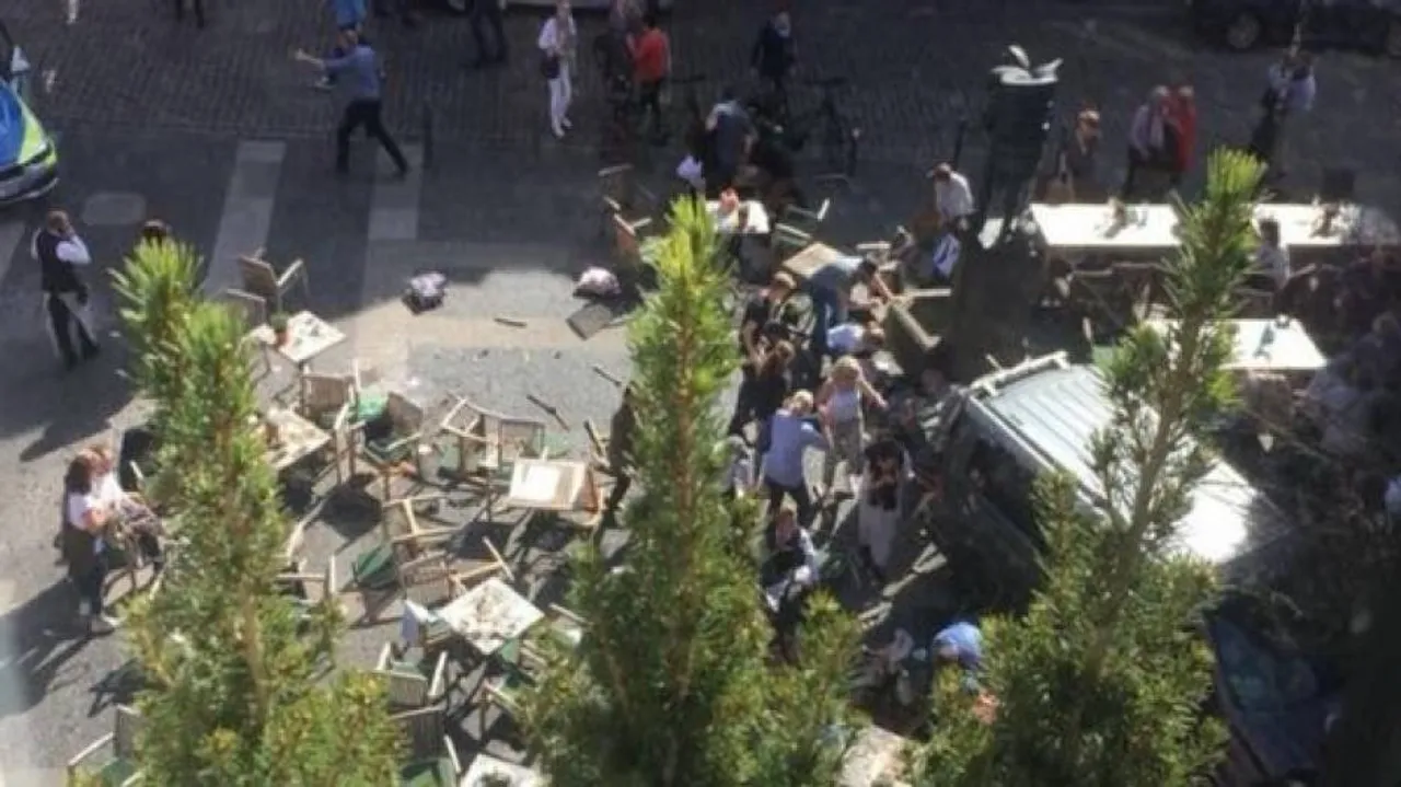 Three dead as van drives into crowd in Germany