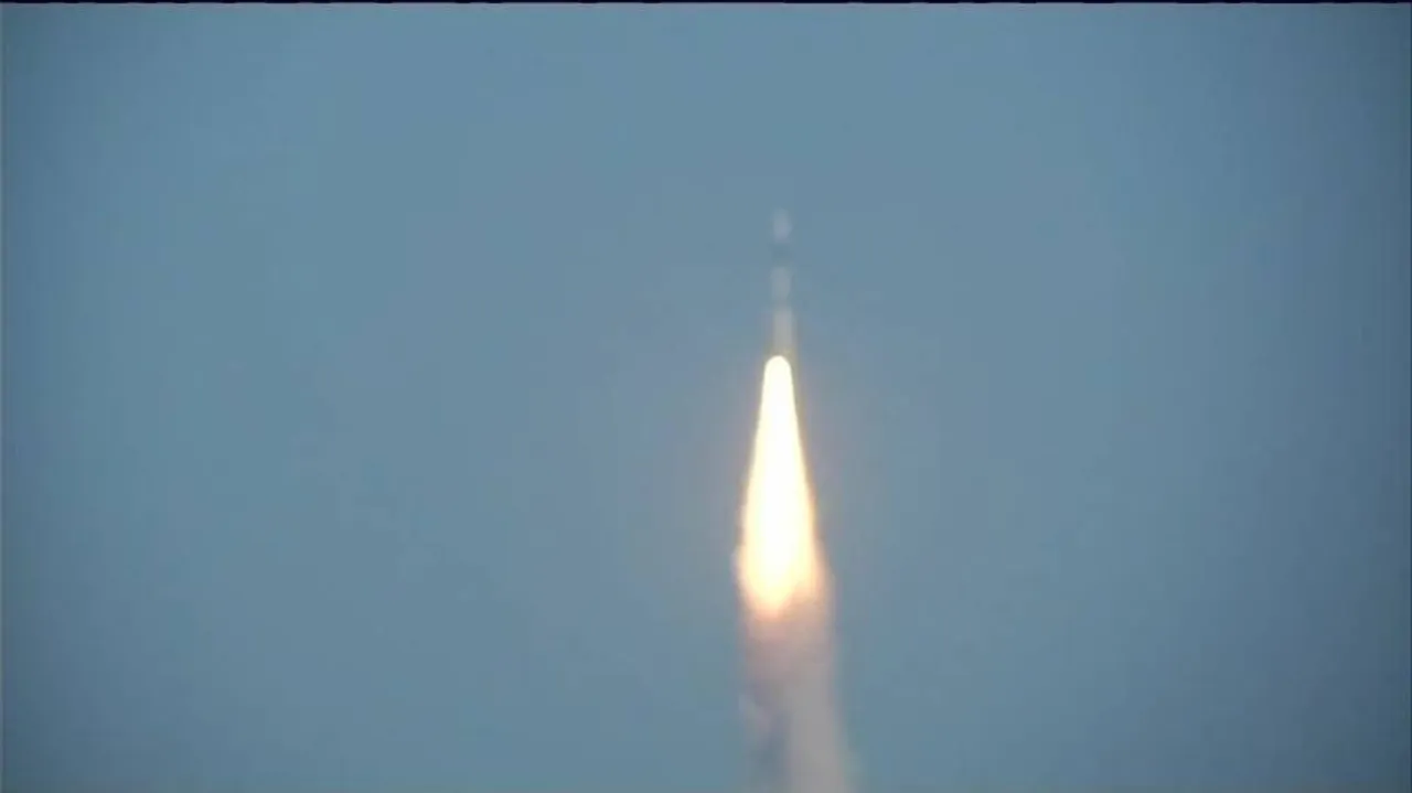 Indian rocket lifts-off with military satellite for IAF