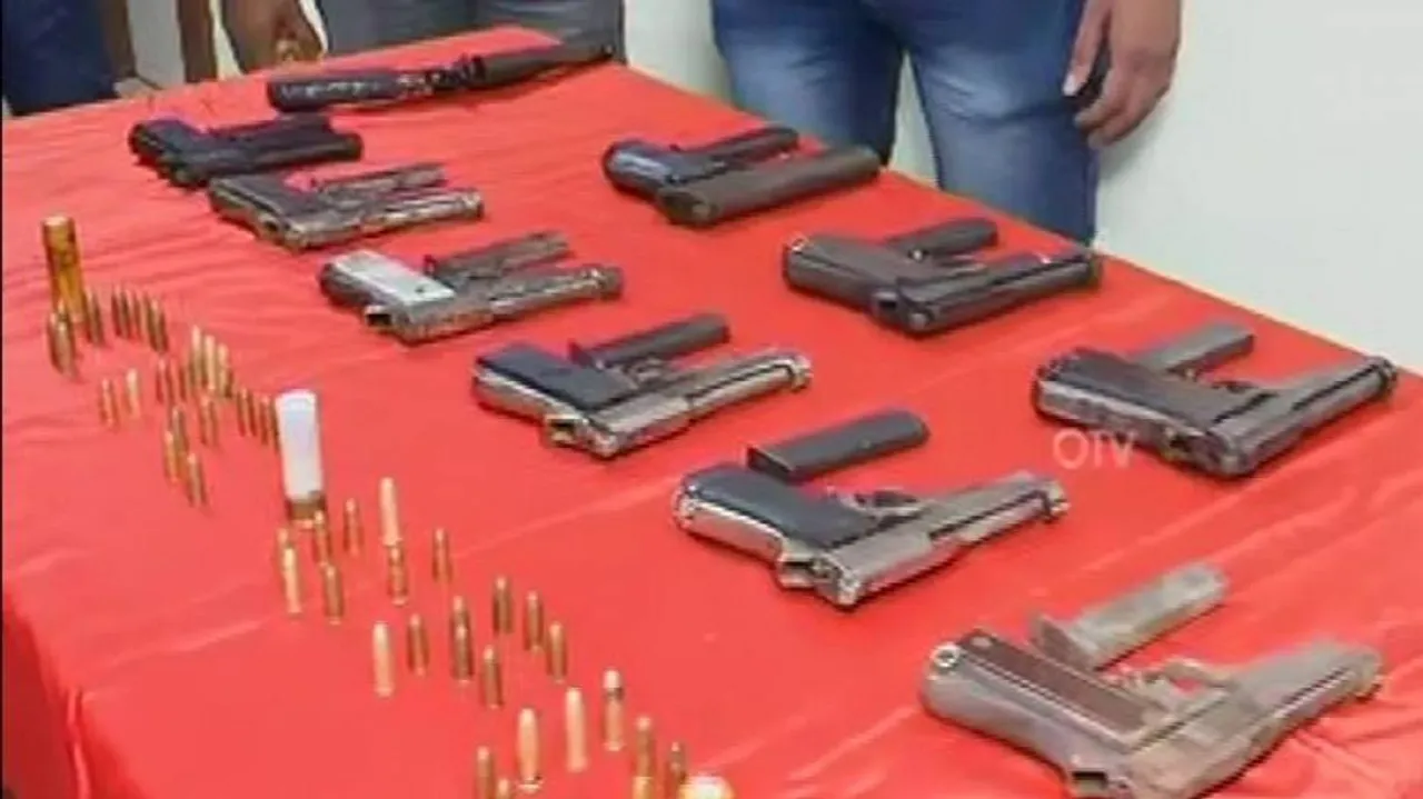 Illegal Arms Racket Busted, Four Held, 11 Guns Seized In Cuttack