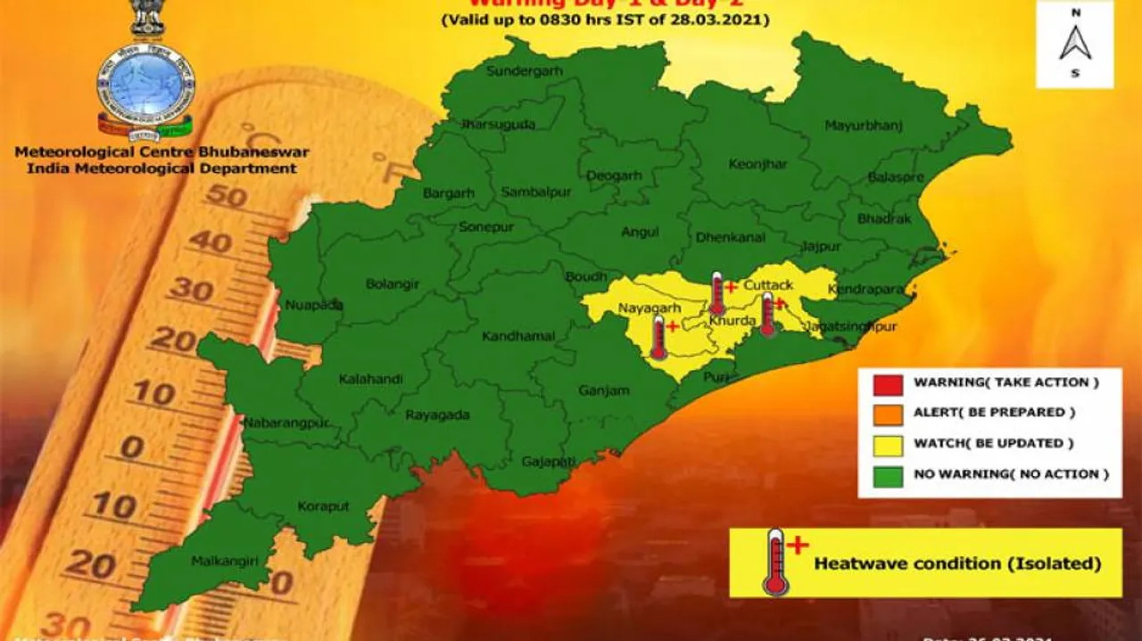 Heat Wave Warning For 3 Odisha Districts; Rain, Thunderstorm Relief For Some Till March 30