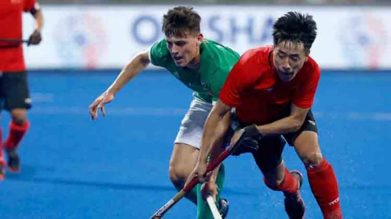 China hold Ireland 1-1 in Hockey World Cup