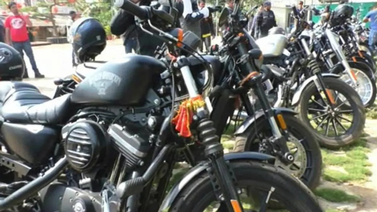 Harleys rally for road safety in Jajpur