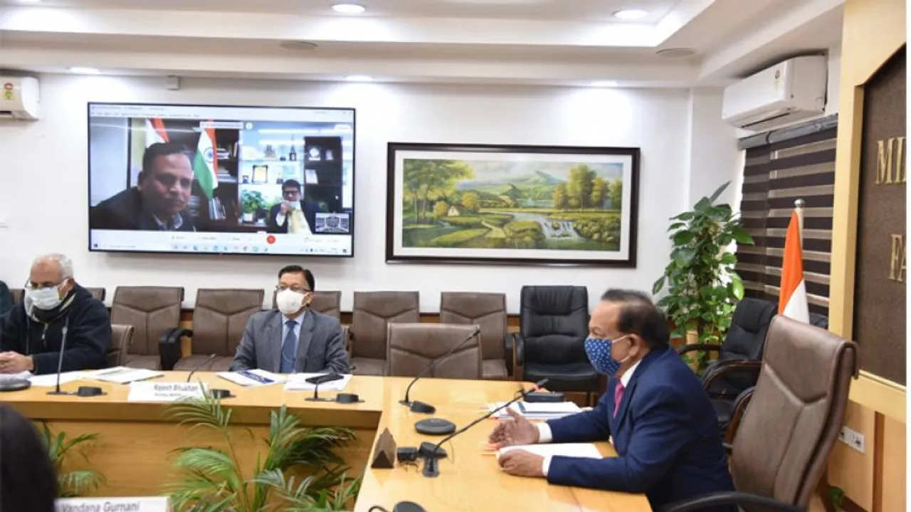 Health Minister Reviews Preparedness For COVID-19 Vaccine Dry Run On Friday