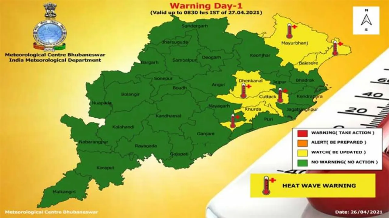 Heat Wave Alert Issued For Several Odisha Districts; Rain, Thunderstorm To Provide Some Relief