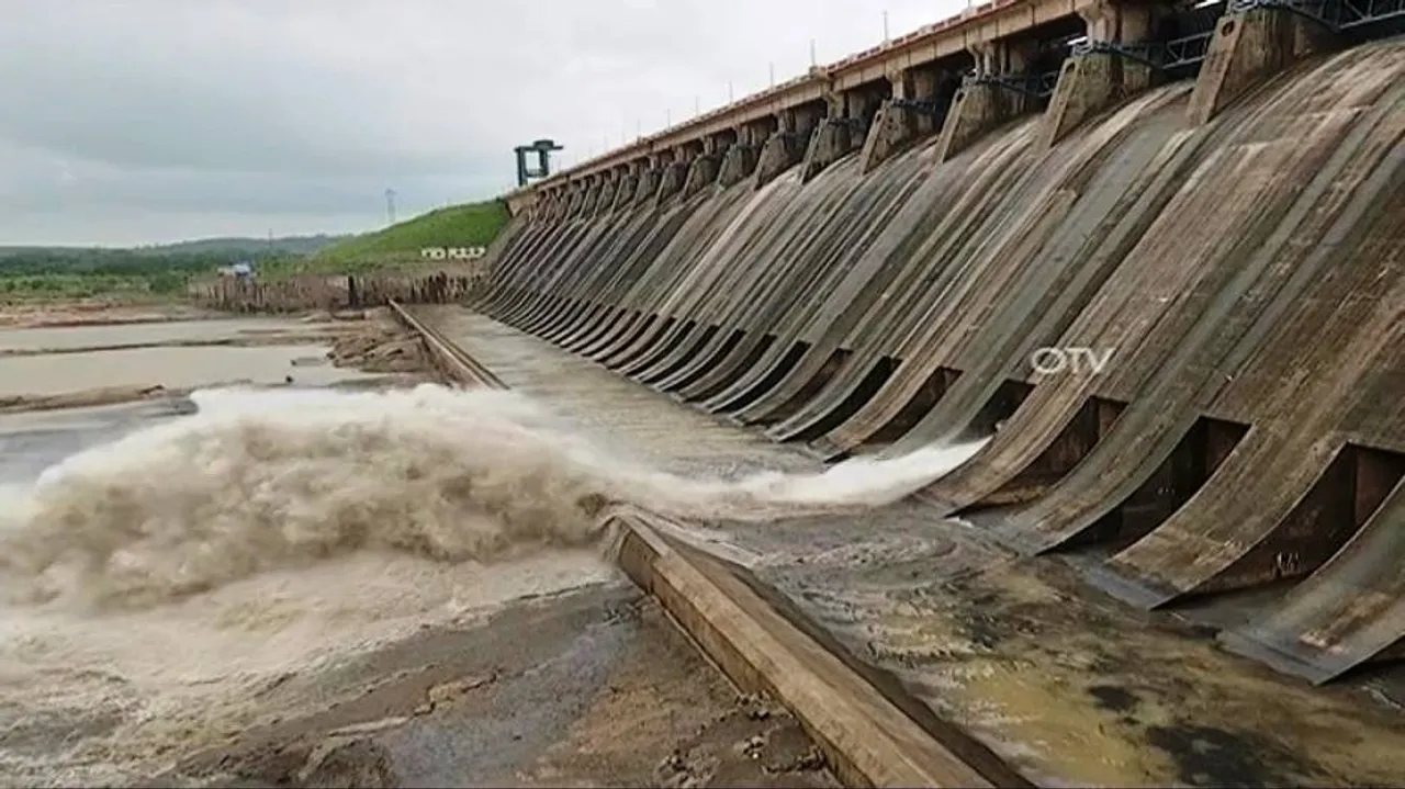Hirakud Dam releases season's first flood water