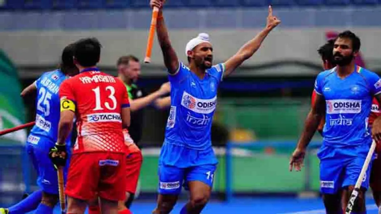 Mandeep Hat-Trick Helps India Beat Japan 6-3 And Reach Final In Olympic Test Event Hockey