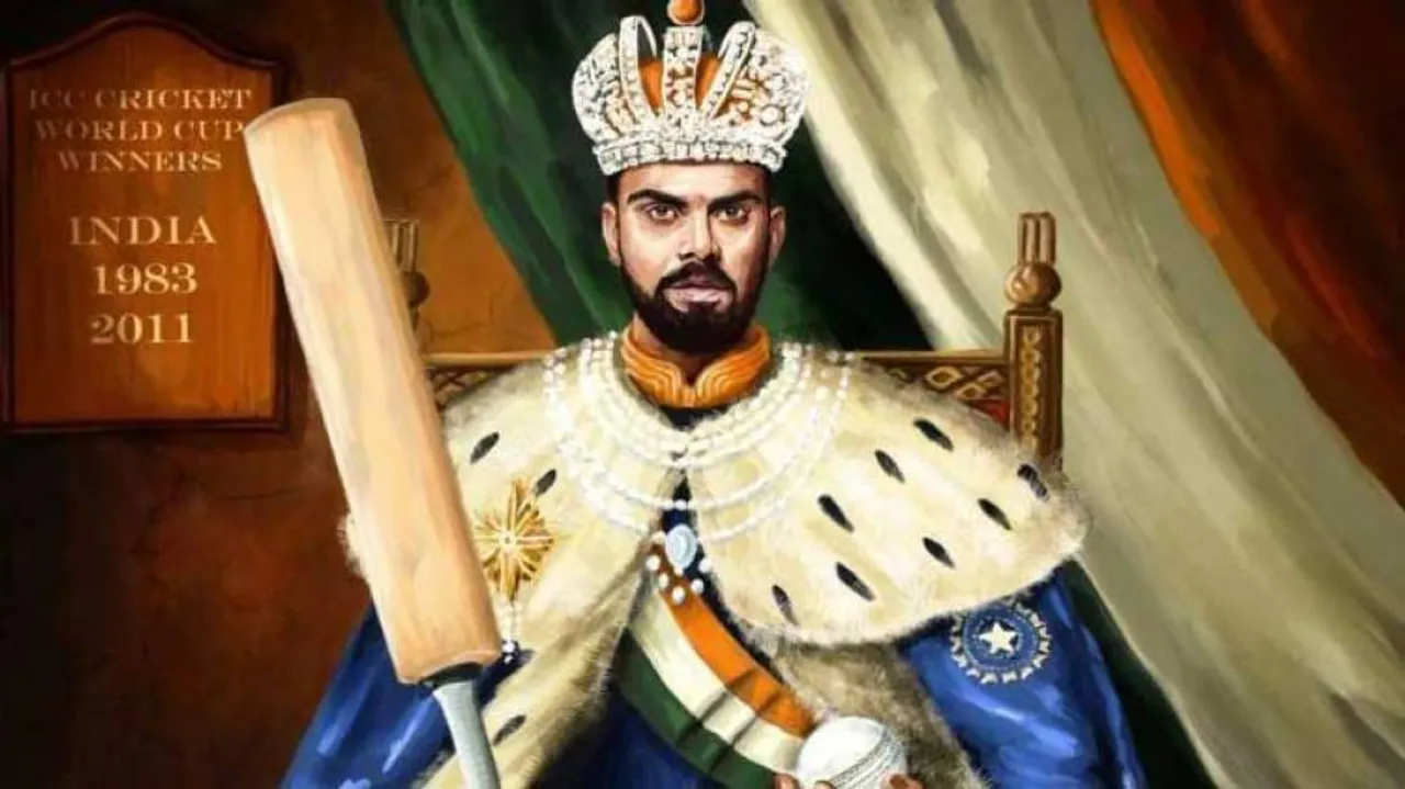 ICC posts illustration of Kohli on throne, fans unhappy