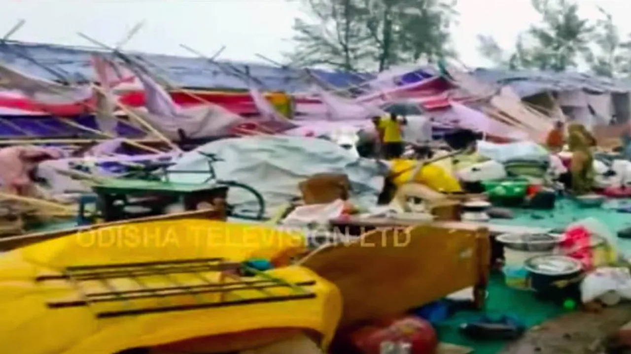 Nor’wester Damages Tent Houses Of Displaced Settlers In Cuttack, Several Hospitalised