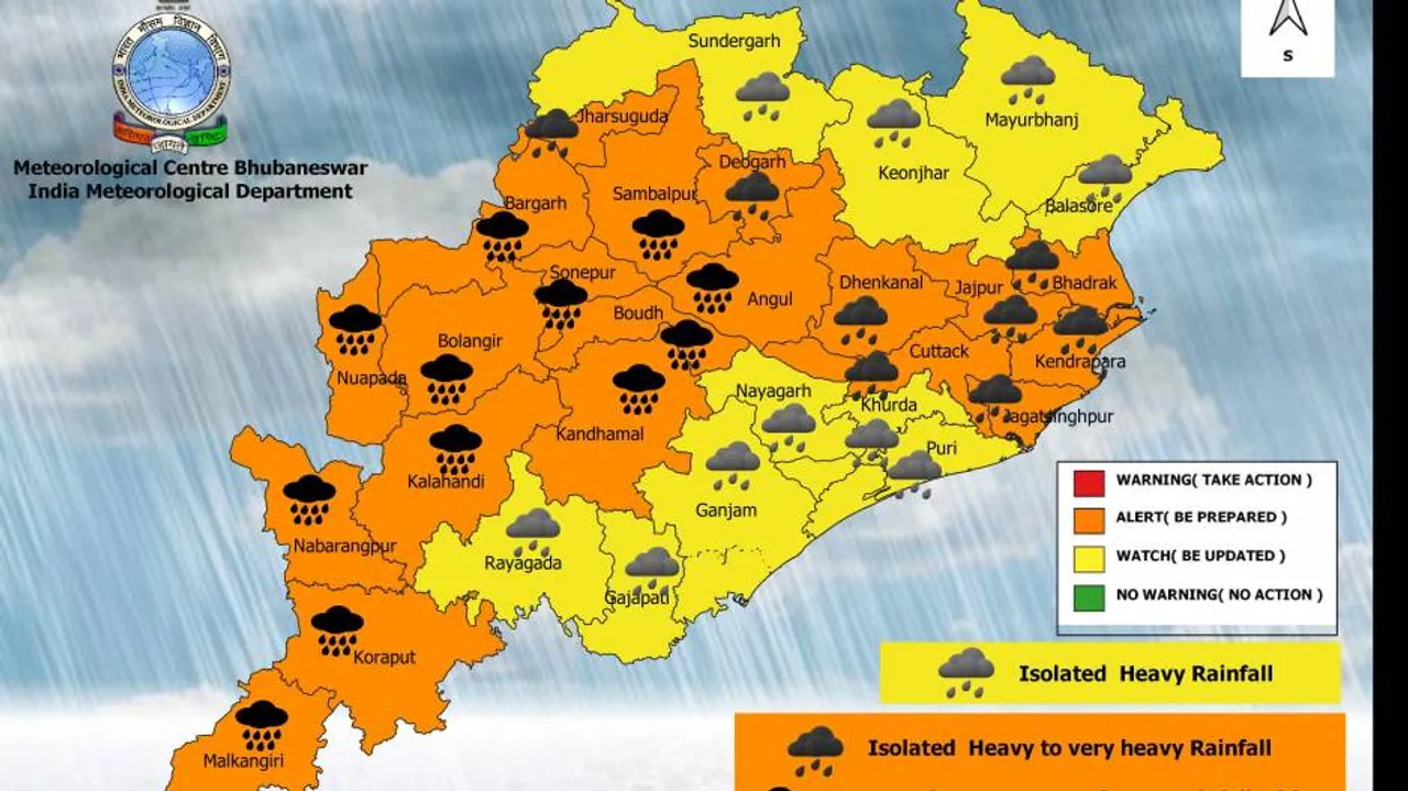 Low Pressure To Trigger Heavy Rain In Odisha; IMD Warns Of Thunderstorm, Severe Lightning