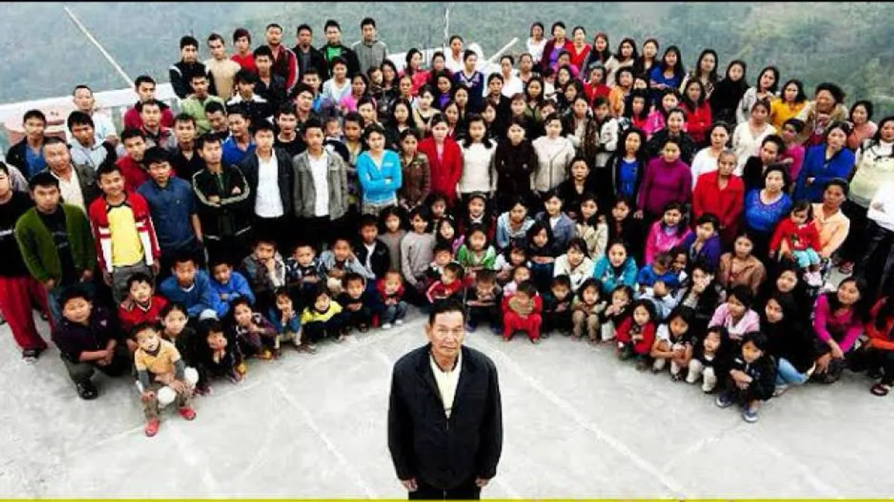 Mizoram Man With 38 Wives, 89 Children, 33 Grandchildren Passes Away At 76