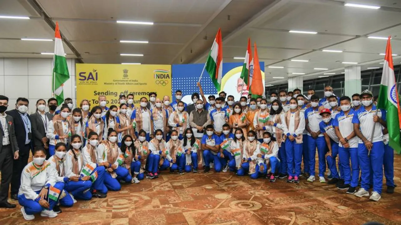 Olympics: First Batch Of Indian Athletes Leaves For Tokyo