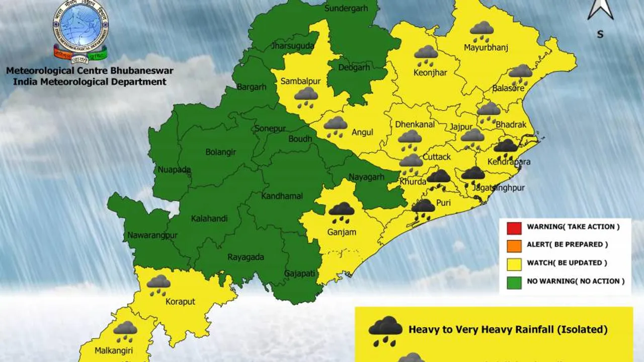 Cyclonic Circulation Over Coastal AP Becomes Less Marked; IMD Predicts Heavy Rain In Odisha