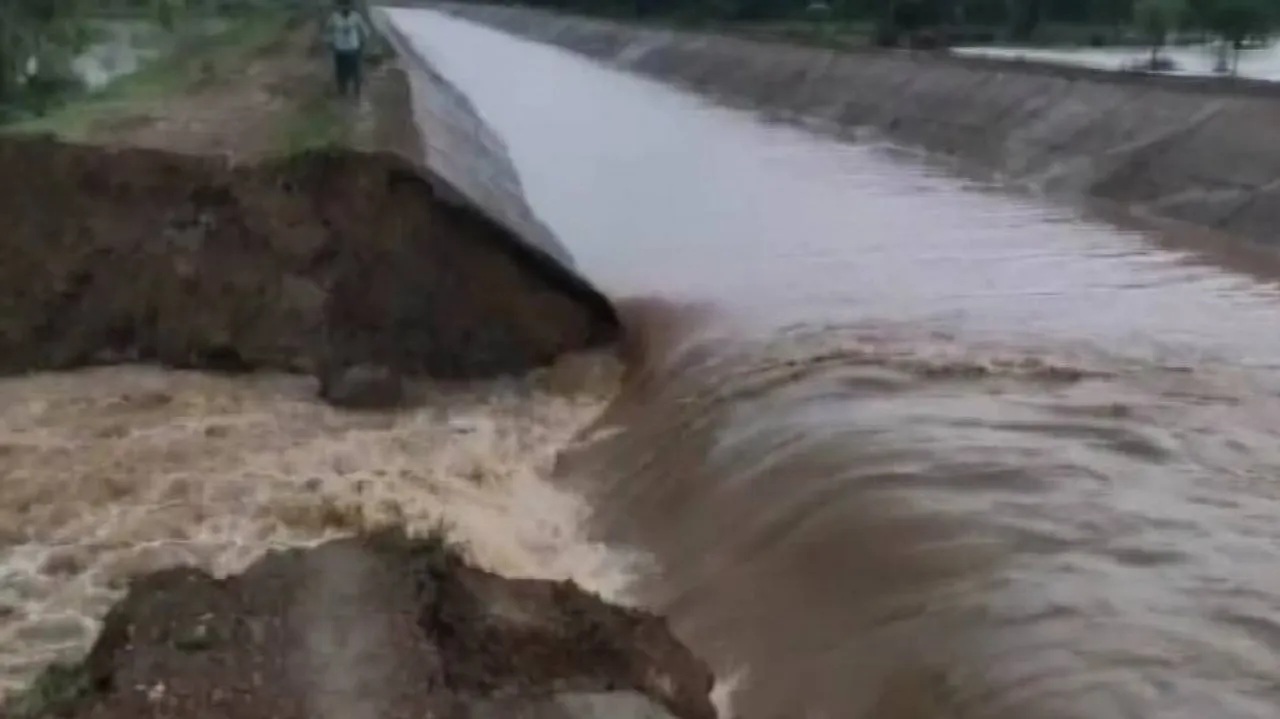 Indravati Canal Breach Inundates Hectares Of Farm Land In Kalahandi