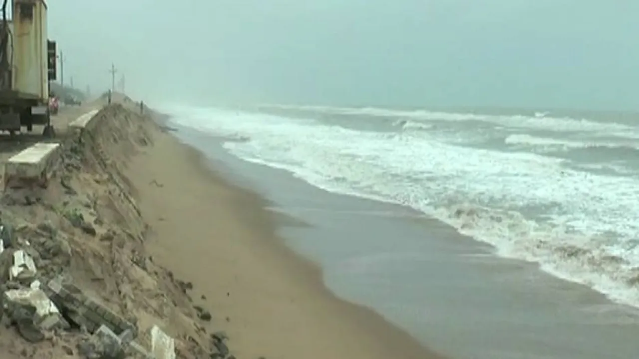 Sea Devours Parts Of Beach, Roads on Puri-Konark Coast
