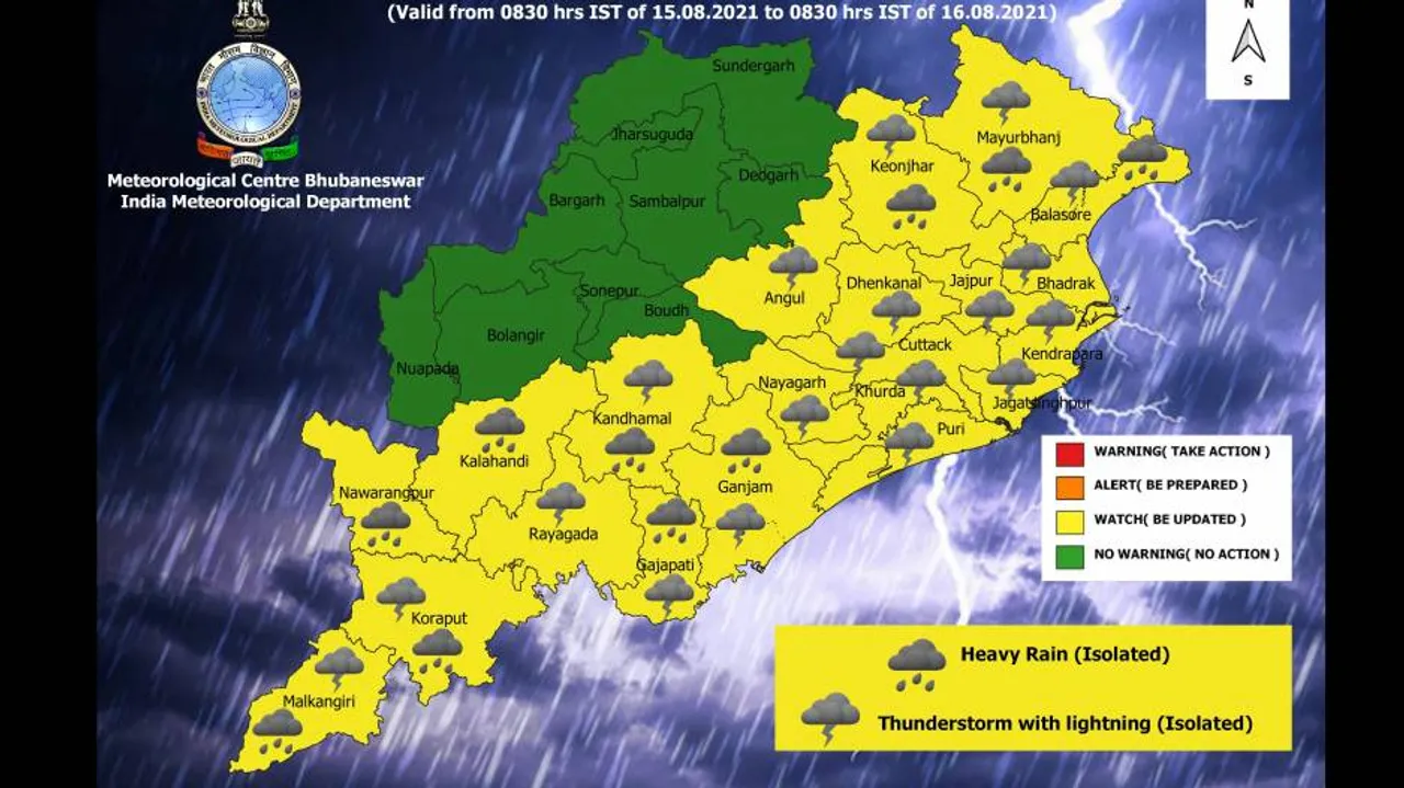 6 Odisha Districts To Experience Heavy Rain In Next 24 Hours: IMD