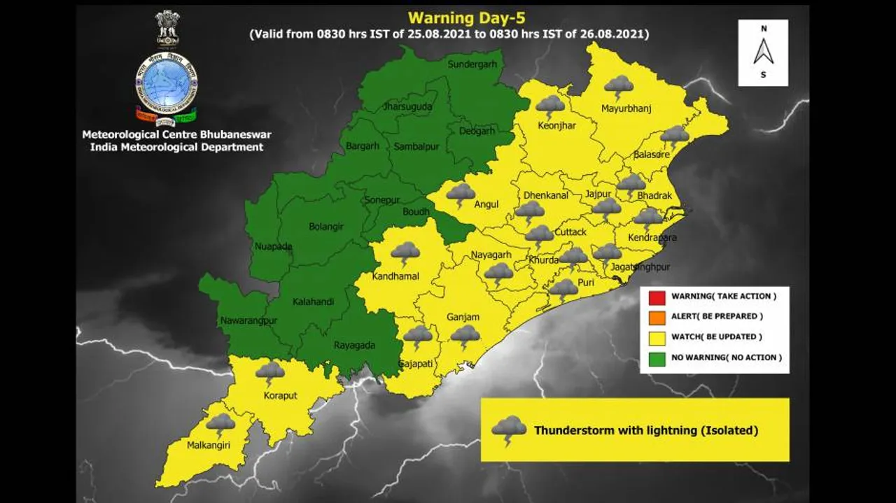 IMD Predicts Heavy Rain In Several Odisha Districts Between August 25-27; Check Details