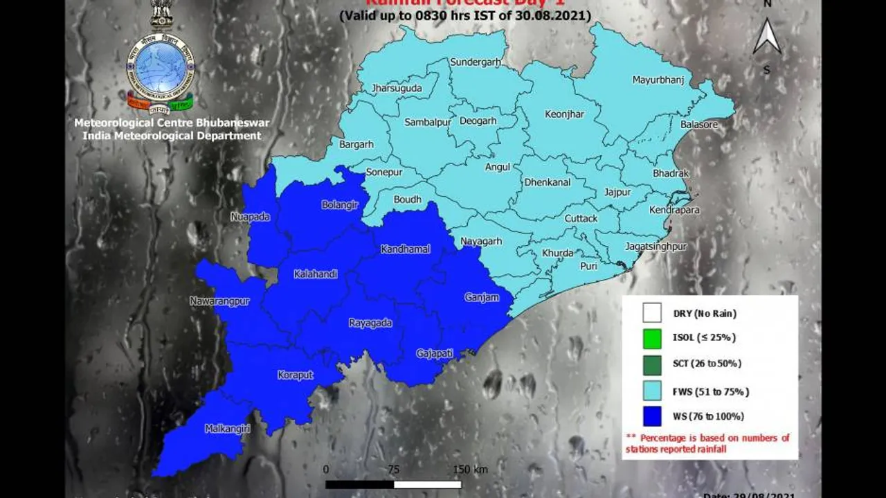 IMD Predicts Heavy Rain In 7 Odisha Districts; Check Latest Weather Updates