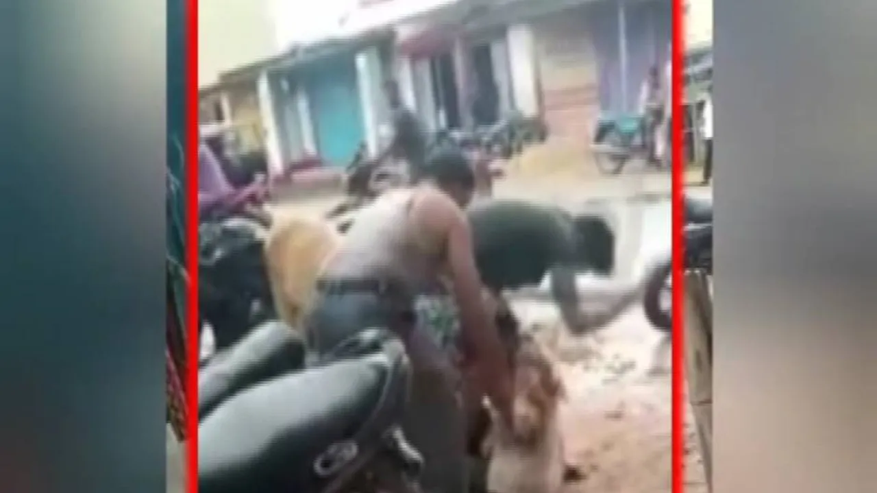man thrashed for Rs 5