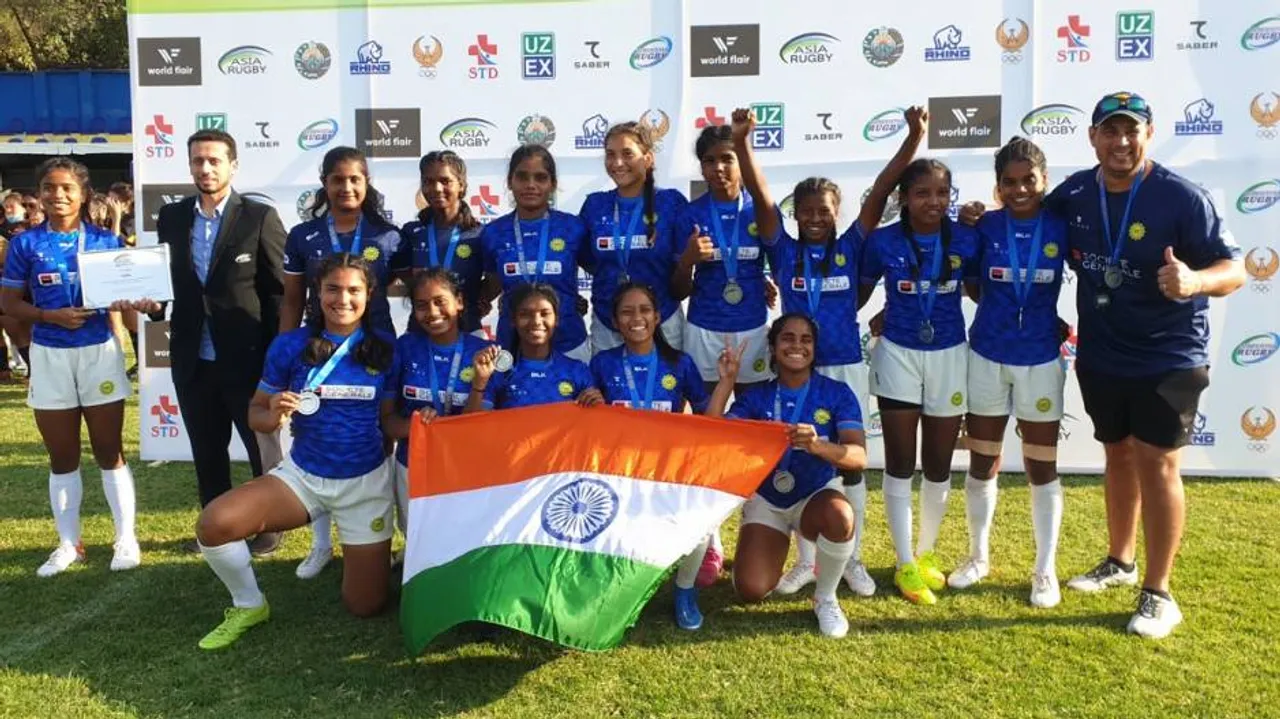 India Win Silver In Asian U18 Girls' Rugby Sevens Championship
