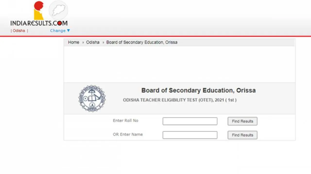 BSE Odisha OTET Result 2021 Out,  Check Score At bseodisha.ac.in