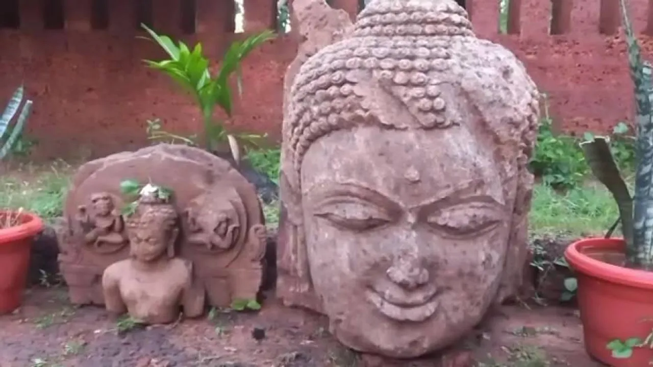 8th Century Buddha Idols Found From Baitarani River Bed In Odisha