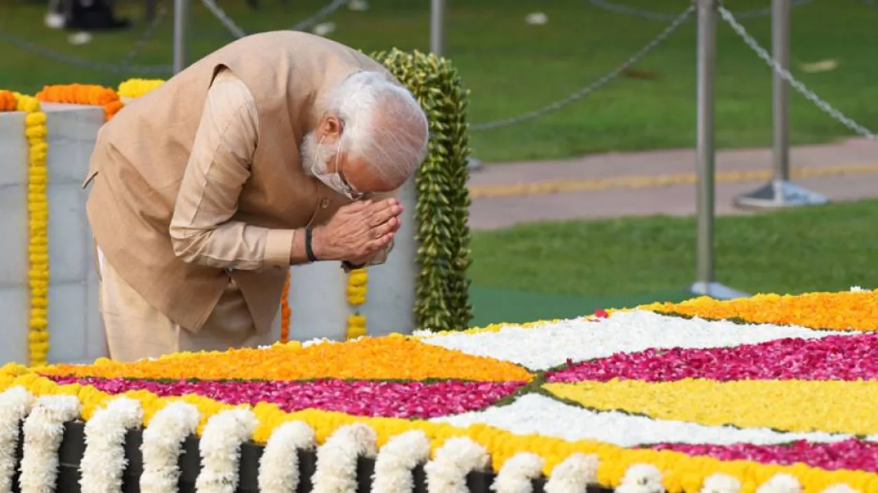 PM Modi Pays Tributes To Gandhi, Shastri On Their Birth Anniversaries