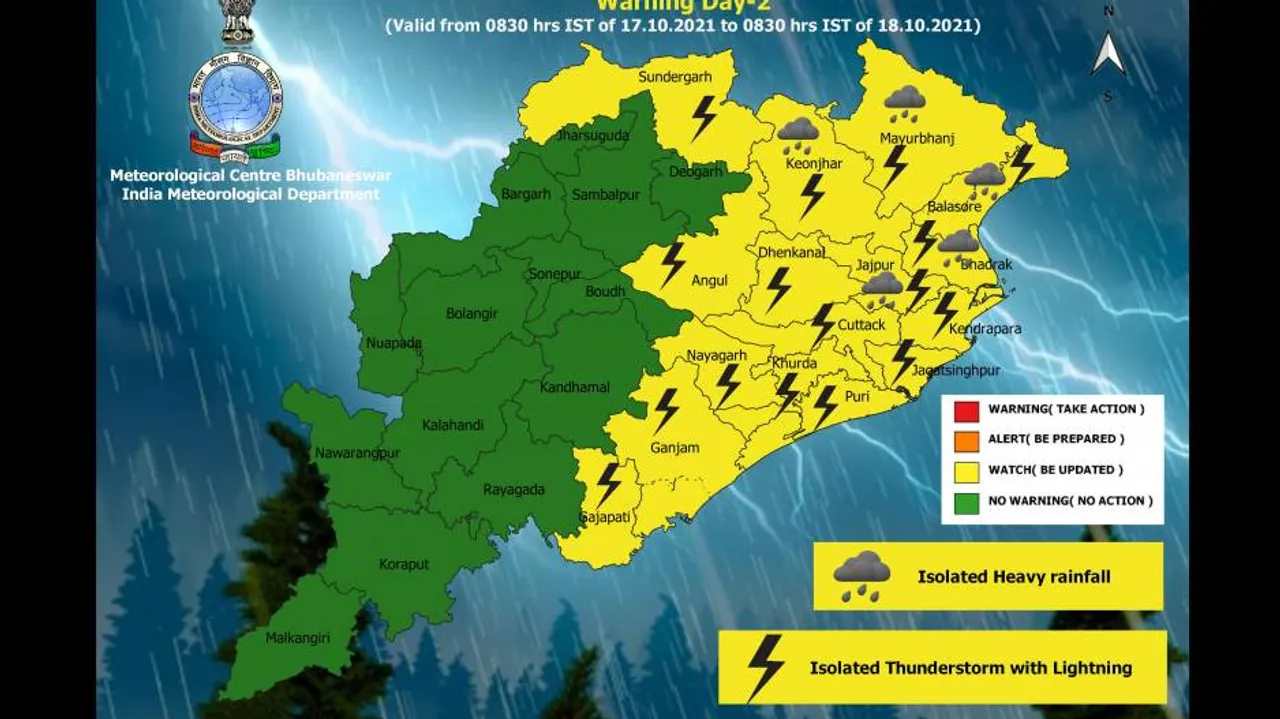 Heavy Rain To Lash Odisha Districts Till Oct 19: Check IMD’s Latest Weather Forecast 
