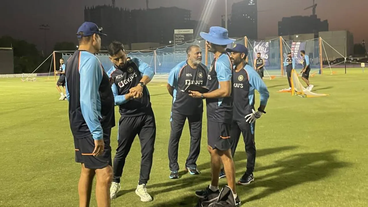 MS Dhoni with Team India for T20 World Cup