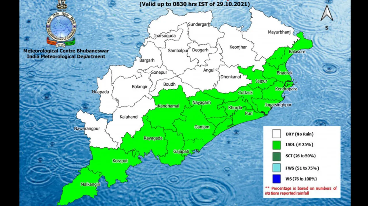 Rain, Thunderstorm Alert For Odisha Districts Till Nov 2; Check IMD’s Latest Weather Update