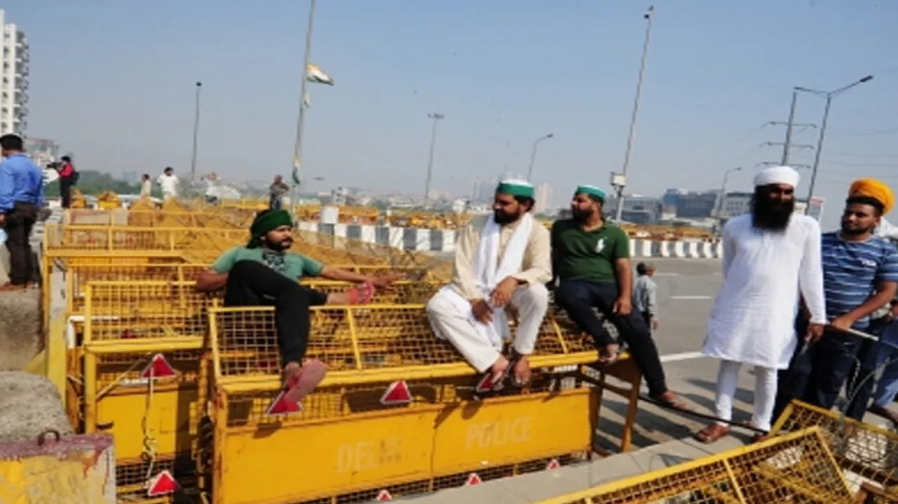 At Ghazipur Border